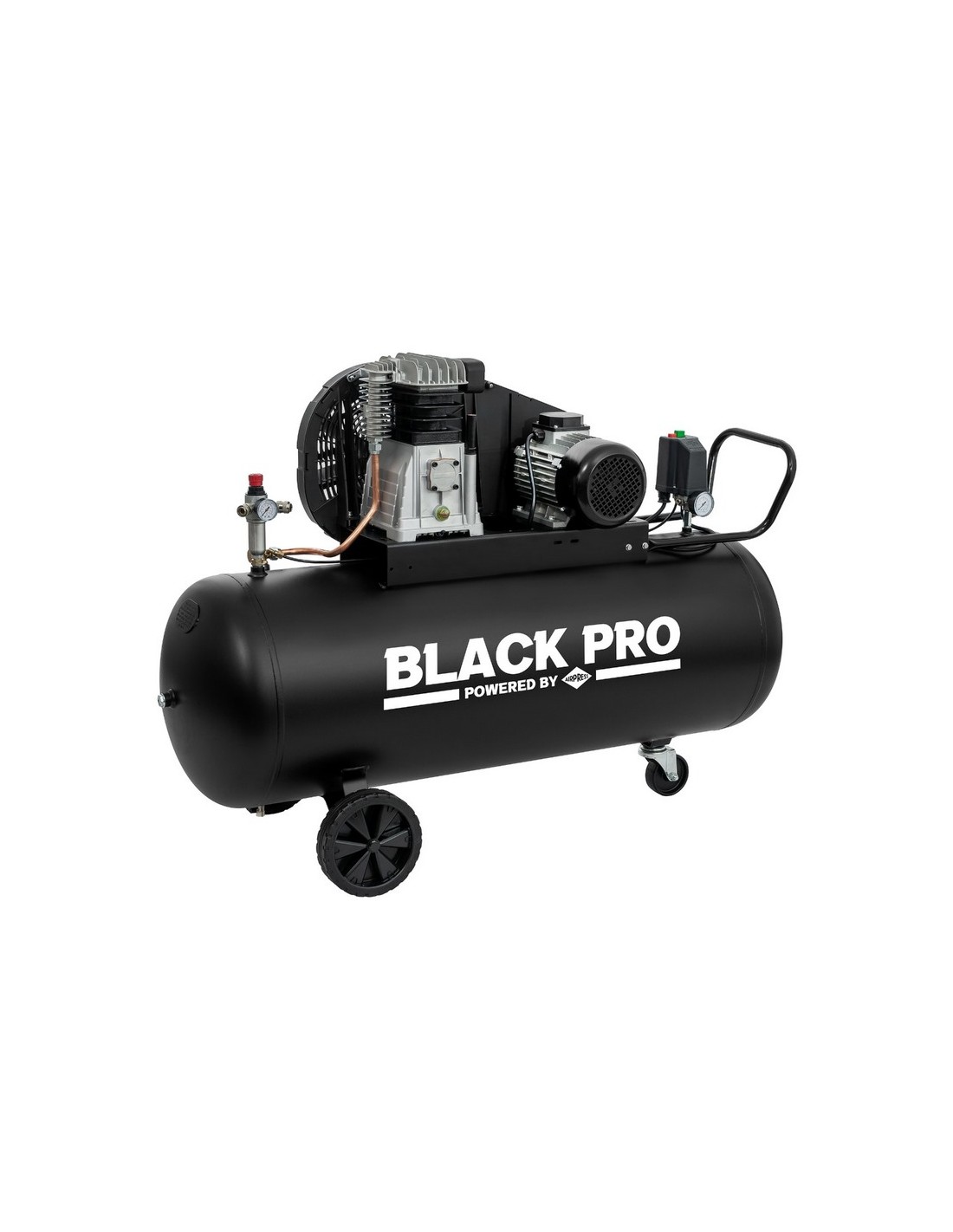 AIRPRESS Compresor de aire Black Pro B3800B/200 CT4 10 bar 340 l/min 4.0CV/3 kW 200 L