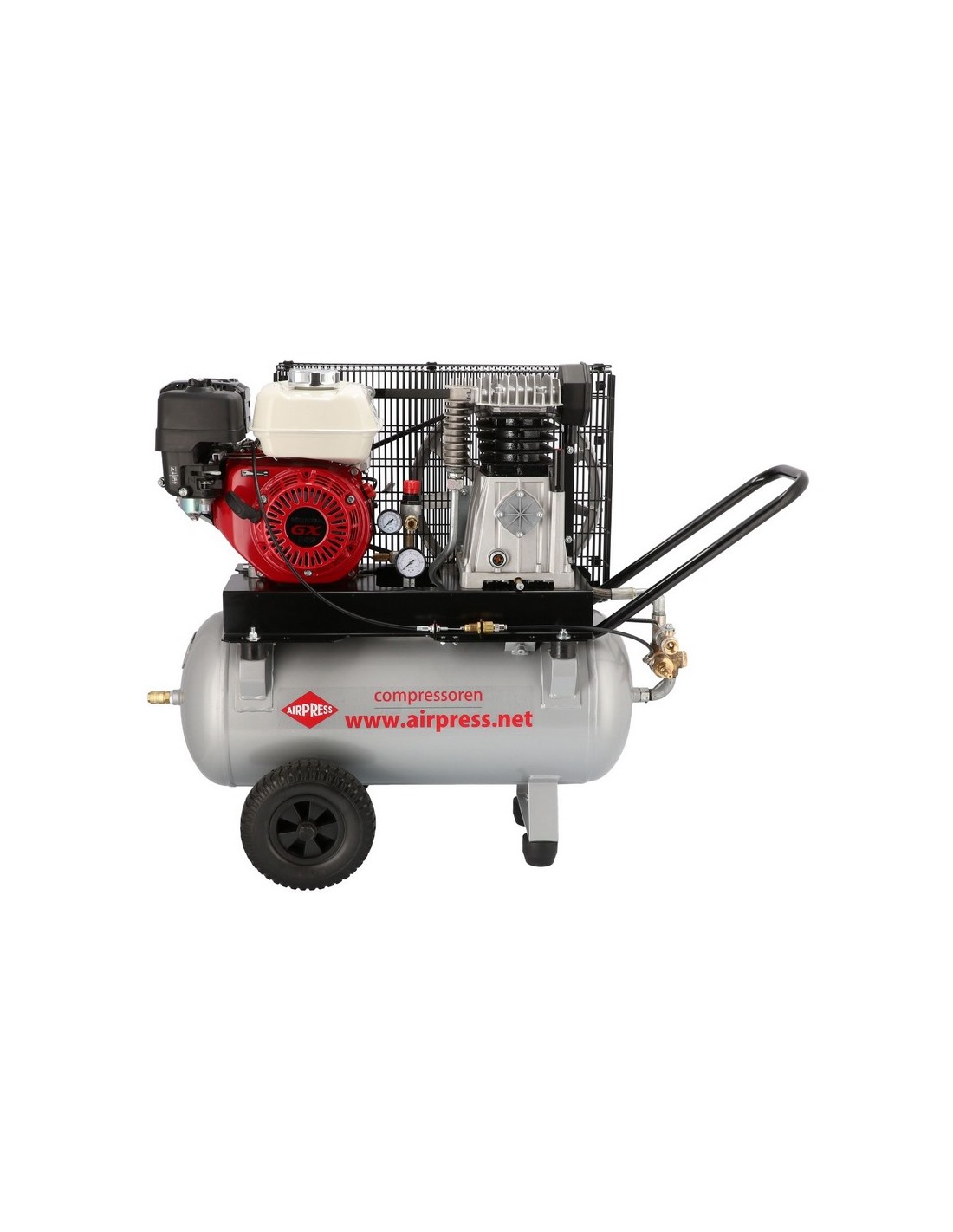 AIRPRESS Compresor de aire de gasolina BM 50/410 (HONDA GP160) 10 bar 4,8 CV / 3,6 kW 247 l/min 50 l