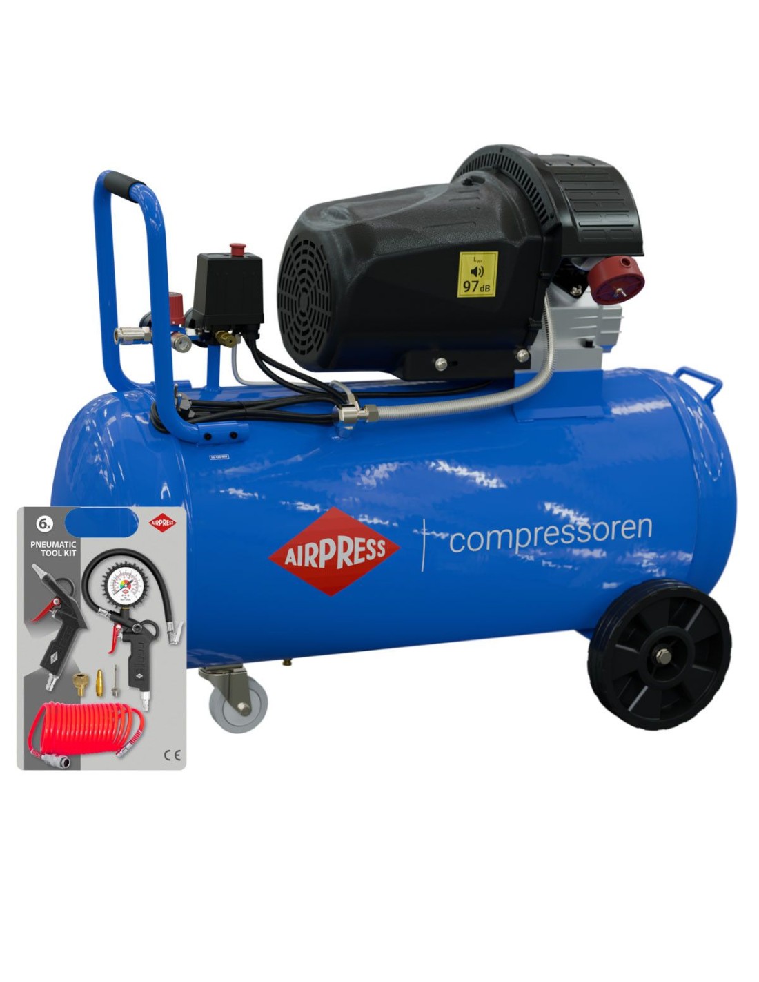 Compresor de aire HL 425-90V 10 BAr 3CV/2.2KW Airpress | Brintus