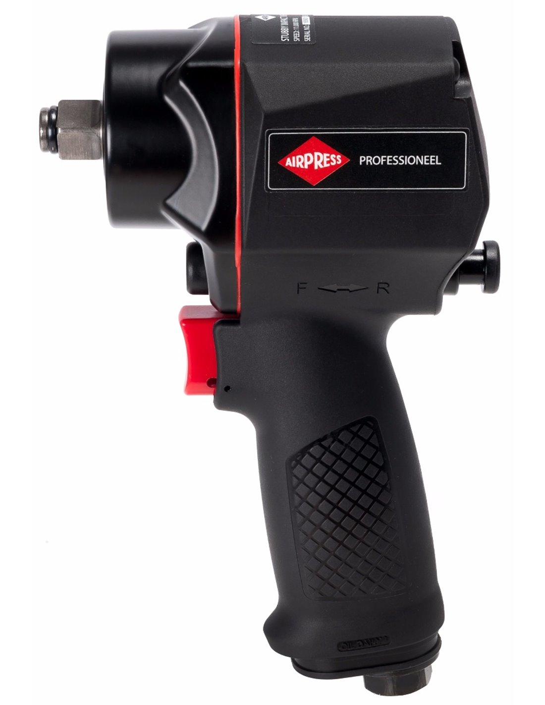 AIRPRESS Llave de impacto neumática 949 Nm 1/2" +/- 225 l/min con enchufe de pezón