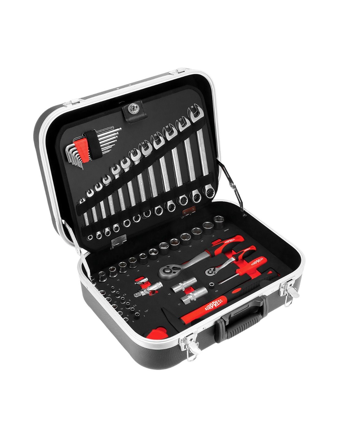 AIRPRESS Maletín con herramientas de 106 piezas