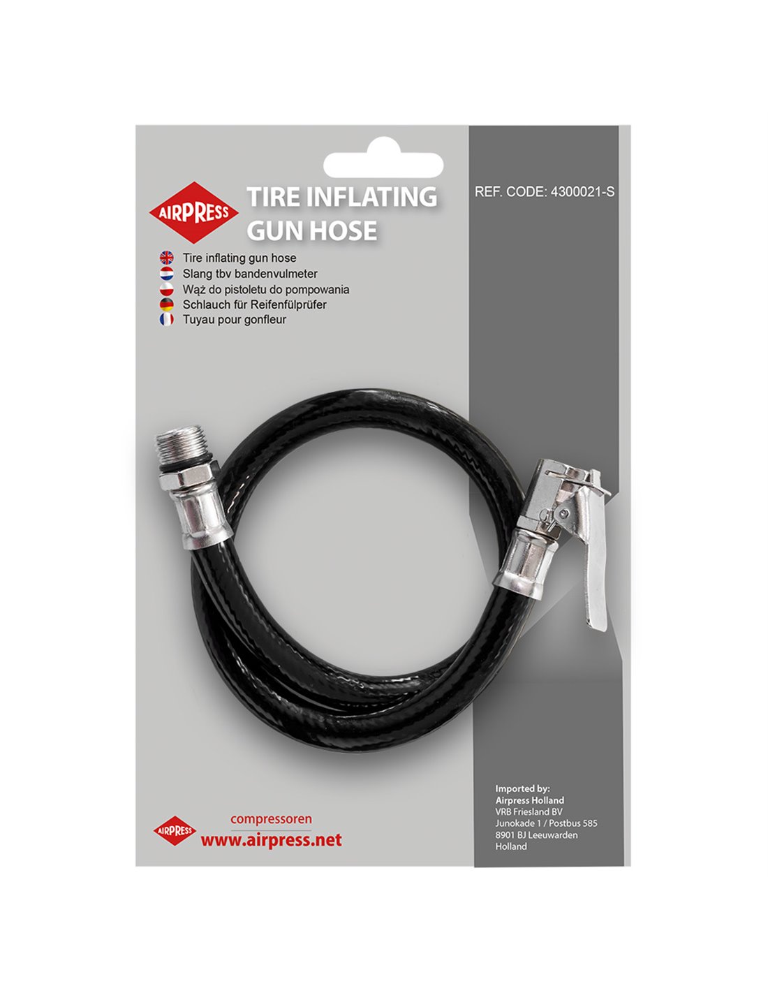 AIRPRESS Manguera para 4300021 1/4" 440 mm