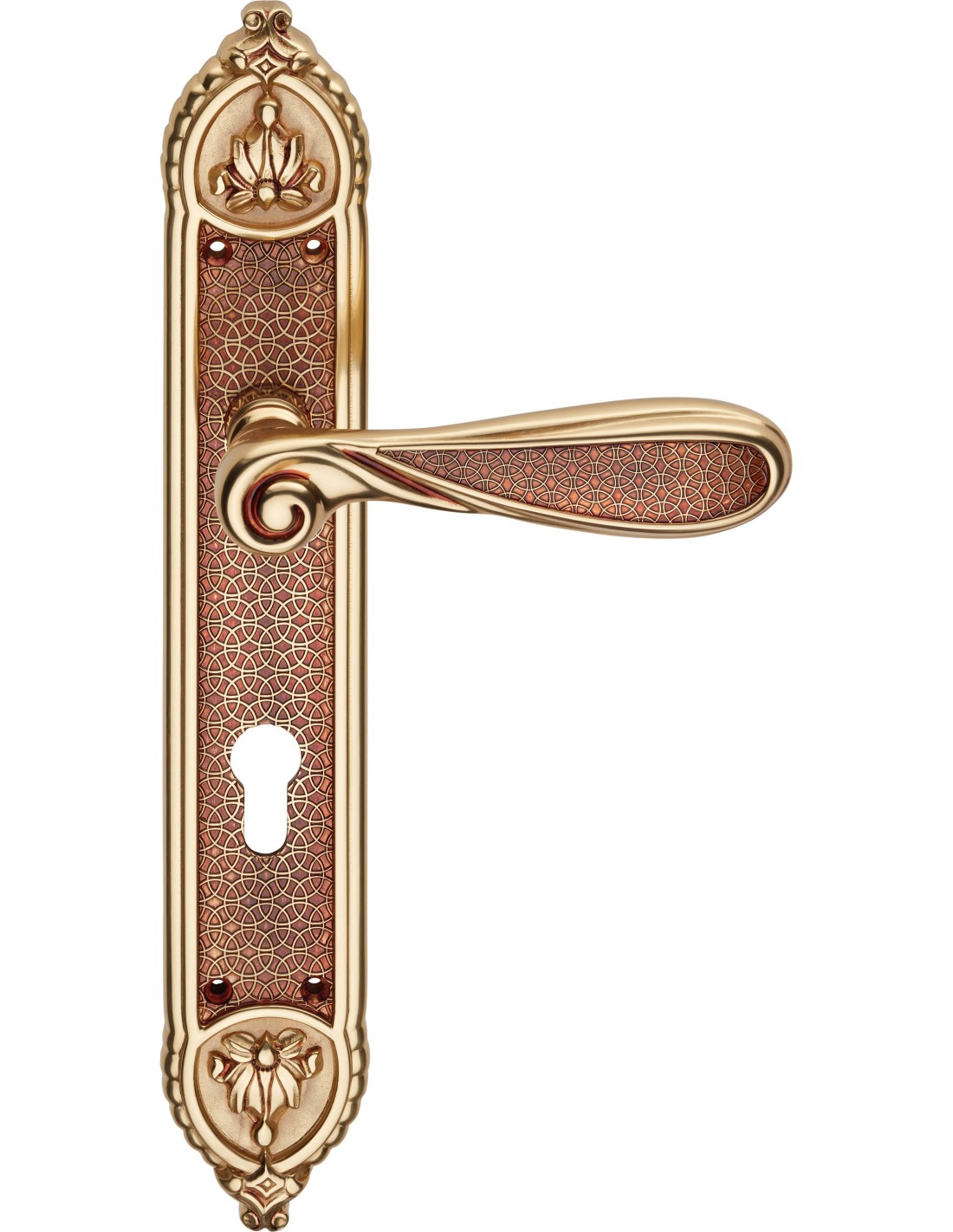 AISHA, MANILLA PLACA, Linea cali..Oro frances