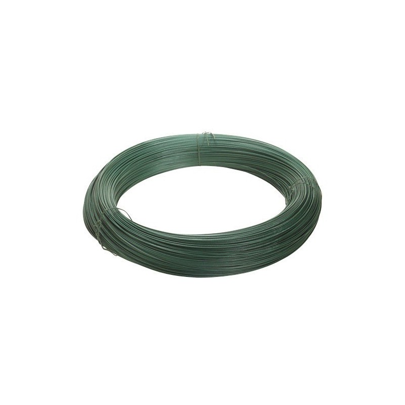 Alambre plastificado Verde Rollo 25 Kg. / Nº17 WOLFPACK