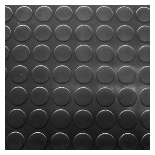 ALFOMBRA PVC CIRCULOS NEGRO 1.50 pvp MT