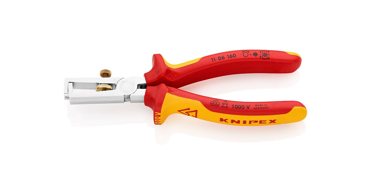 Alicates pelacables KNIPEX cromados, 160 mm 1106160