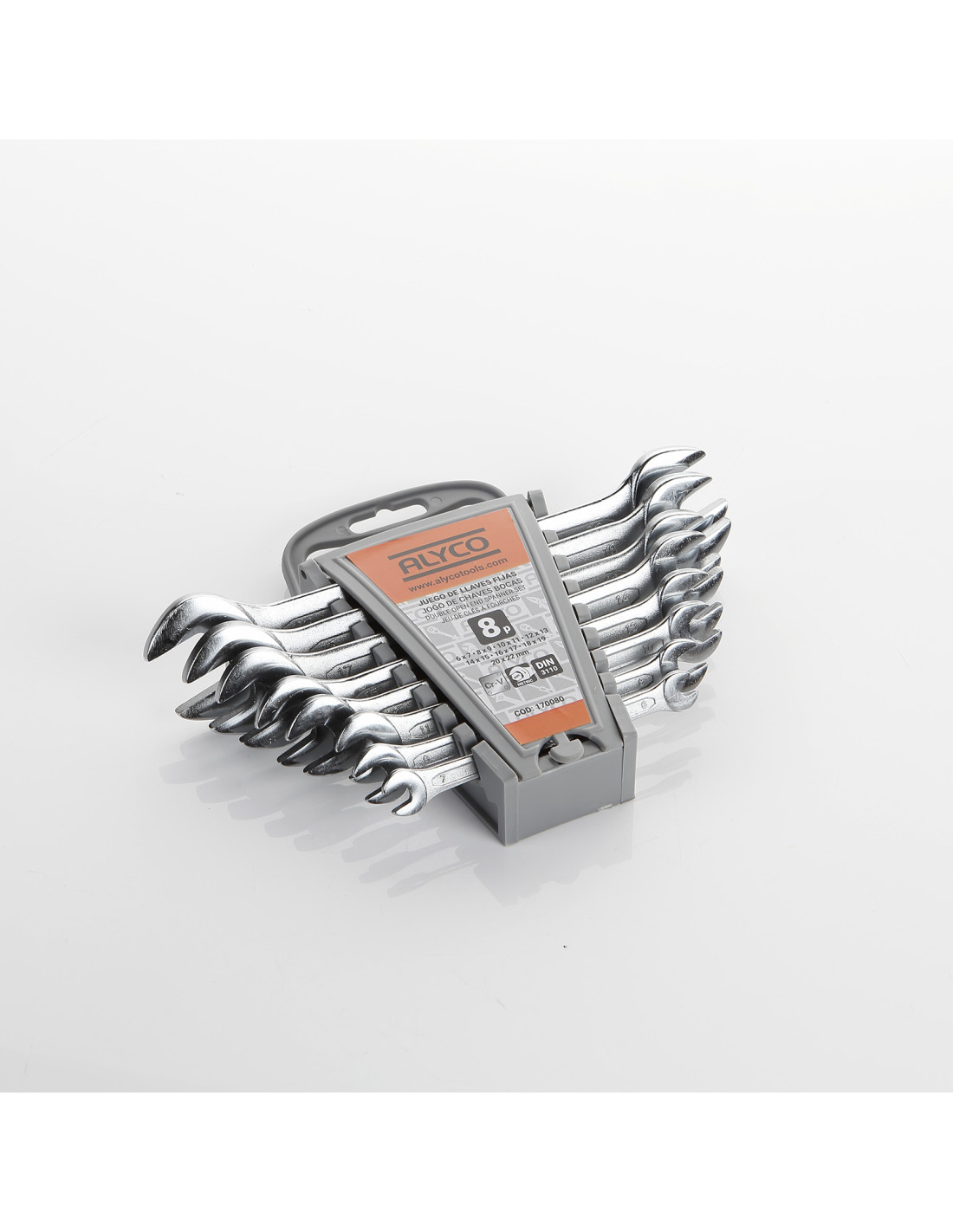 ALYCO JUEGO 8 LLAVES FIJAS 6X7-20X22 ORANGE