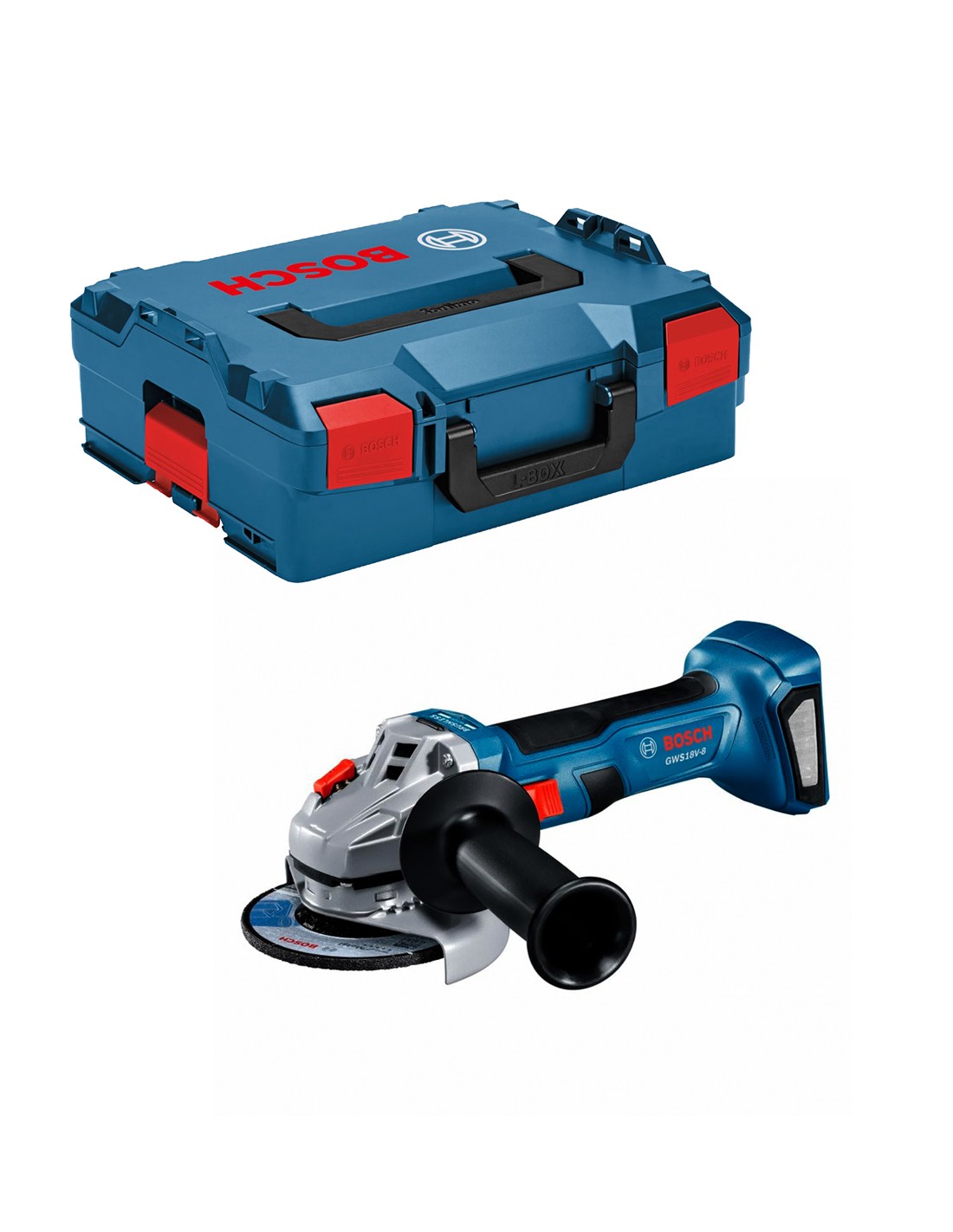 BOSCH GWS 18V-8 125mm (Cuerpo solo + L-Boxx 136)