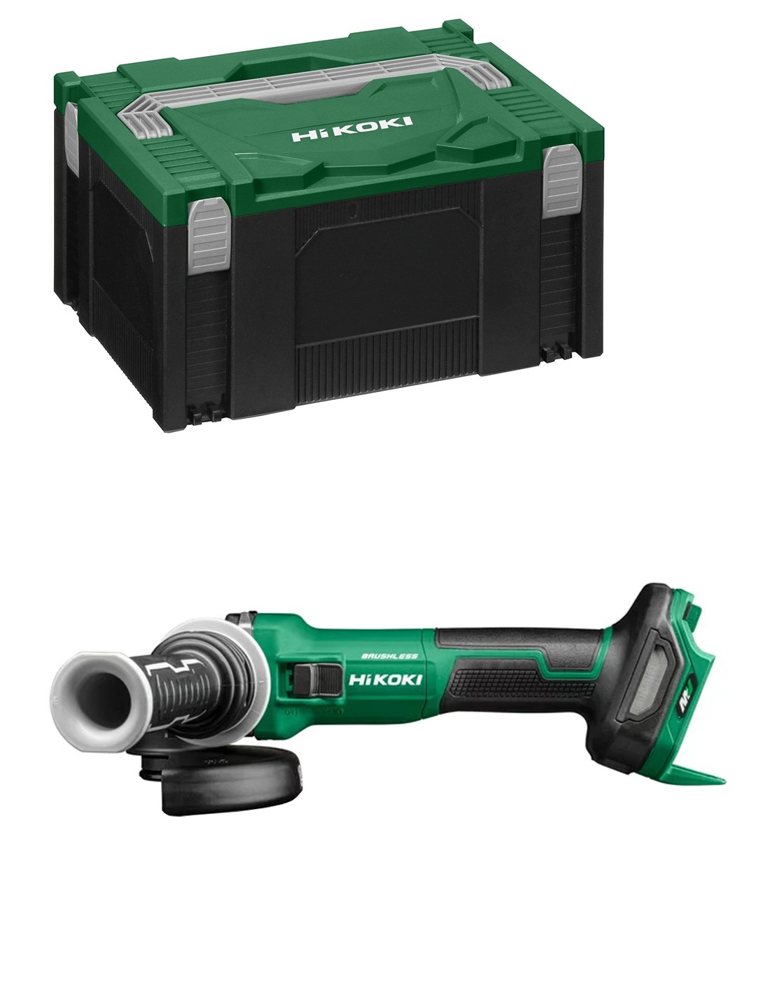 Amoladora HIKOKI G3613DEW2Z  (Cuerpo solo + Maletín HSCIII)