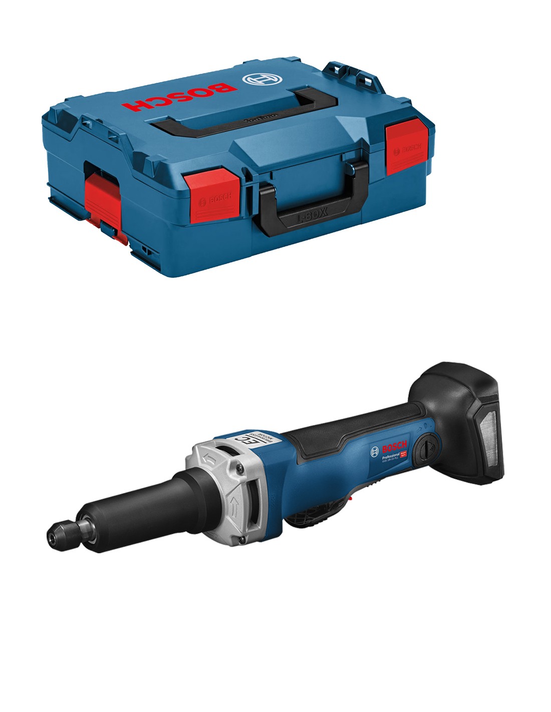 Amoladora Recta BOSCH GGS 18V-23 PLC (Cuerpo solo + L-Boxx 136)