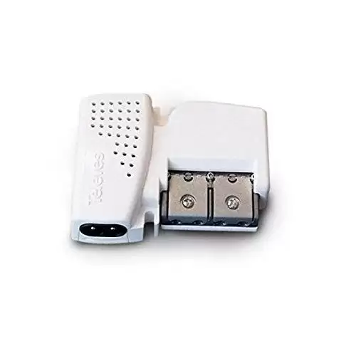 Amplificador De Vivienda UHF Con 2 Salidas  Blanco