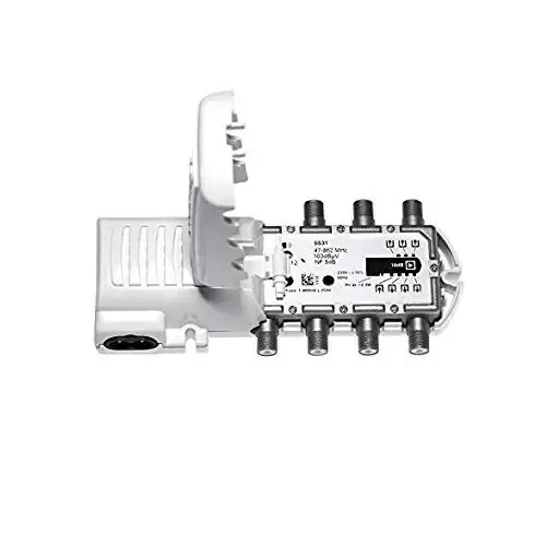 Amplificador De Vivienda UHF Con 6 Salidas  Blanco