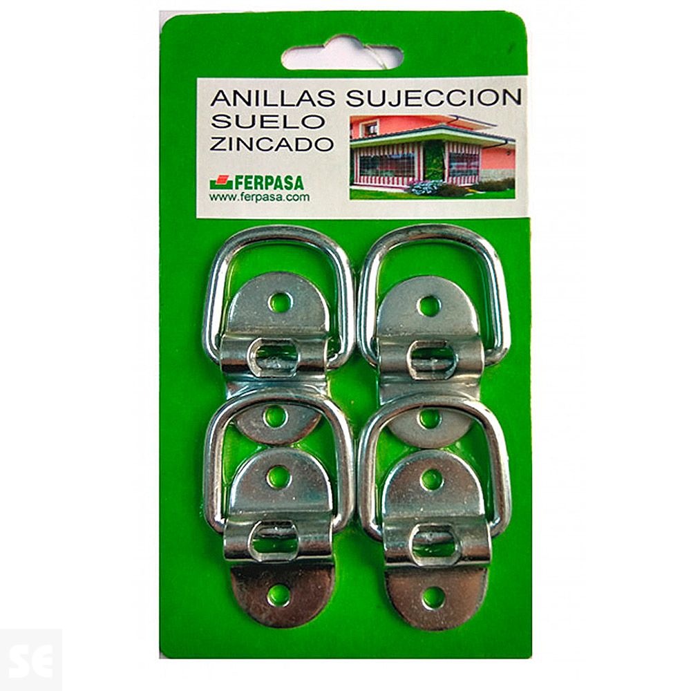 Anillas Sujeción Suelo Cincadas (4 uds.)