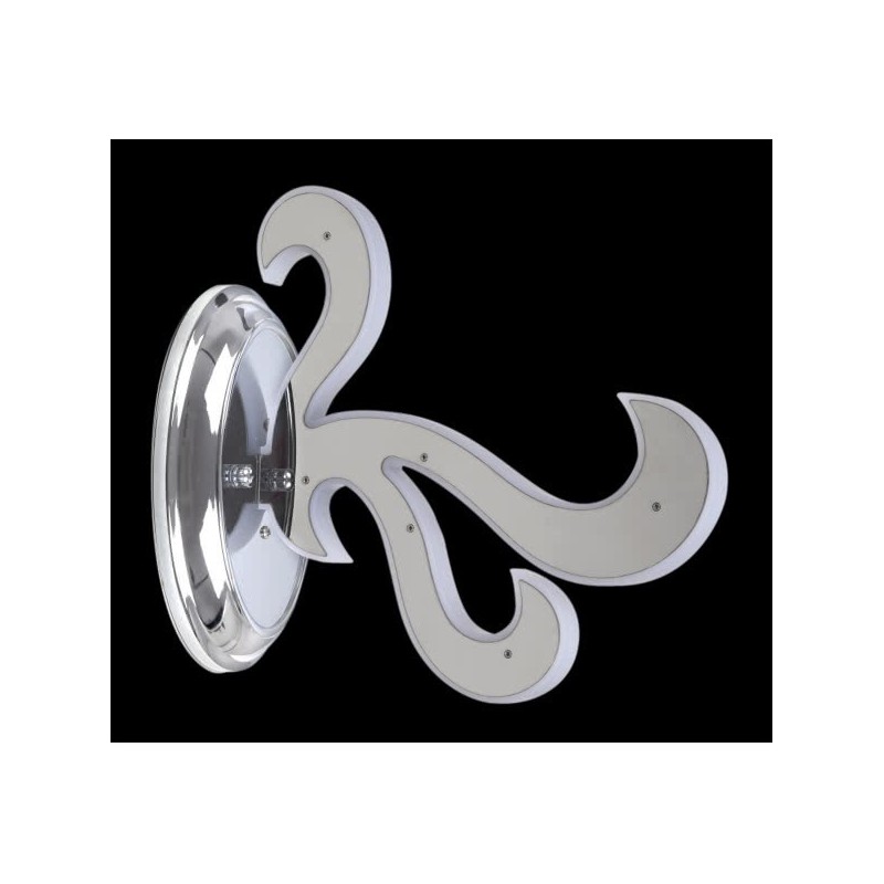 Aplique Led Fuego 1 L Cromo 9w 360lm 4000k 23x12x26,5