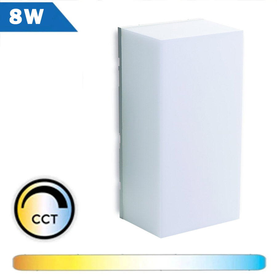 Aplique LED 8W Rectangular CCT IP65