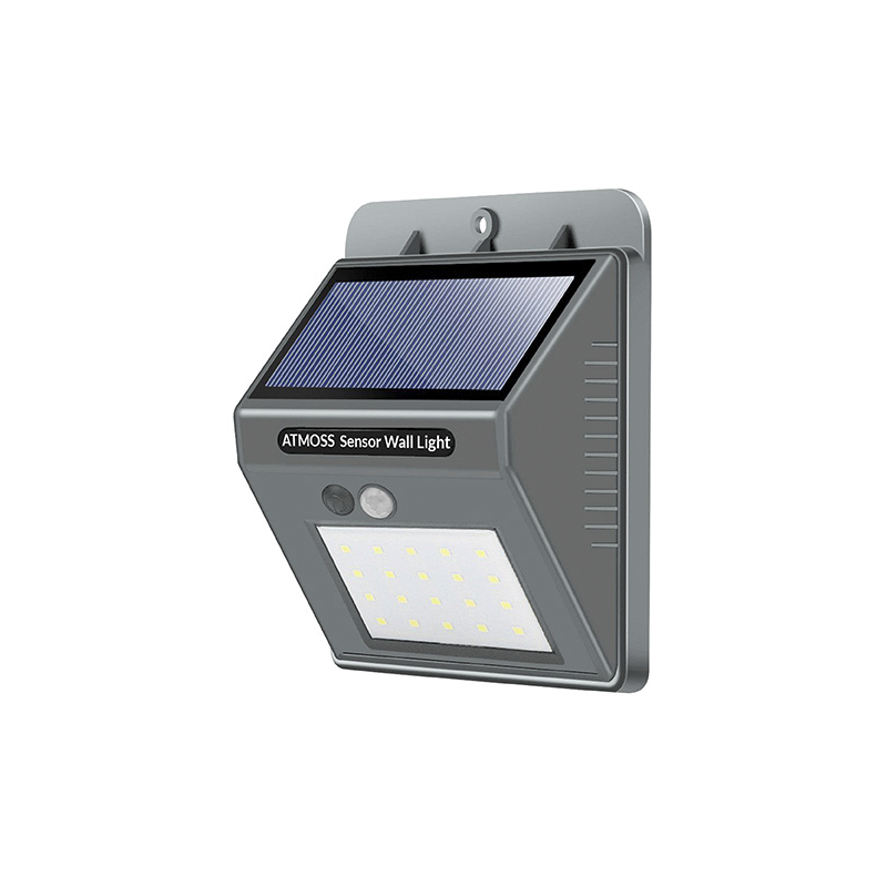 APLIQUE LED SOLAR PARED PIRAMIDE 4,5W ATMOSS
