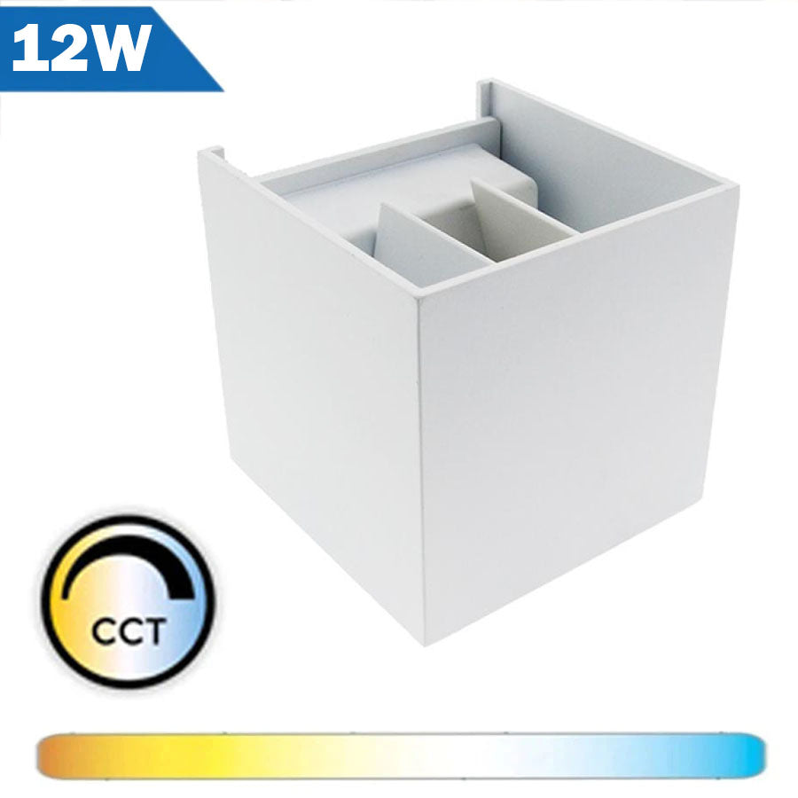 Aplique LED 12W Ajustable Luz Indirecta Blanco CCT
