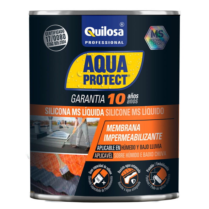 AQUA PROTECT SILICONA MS Líquida 1Kg Terracota.