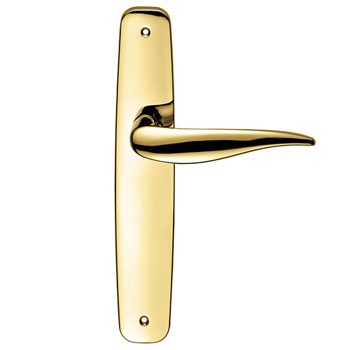 Manivelas con placa - Juego Manivelas con Placa Art Latón Pulido