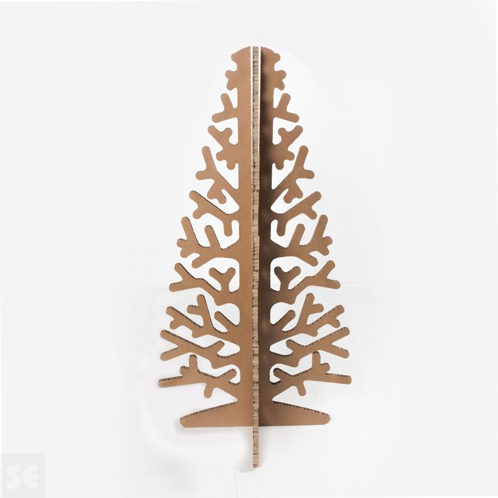 Árbol de Navidad de Cartón nido de abeja fractal