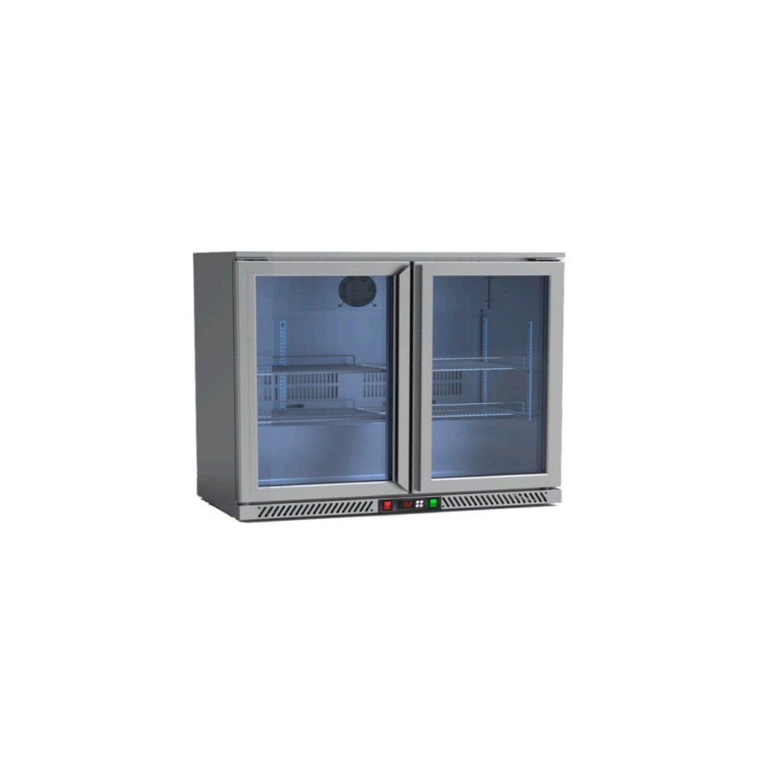 Armario Refrigerado Sobremostrador 2 Puertas Cristal RB-220HSS