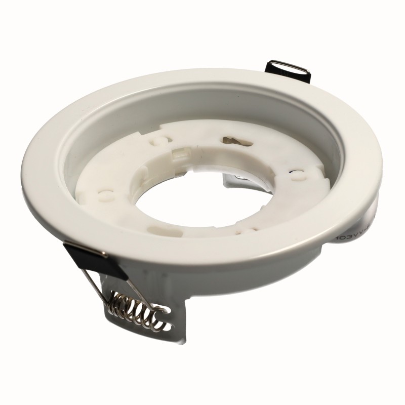 Aro + portalámparas para bombilla GX53 color blanco