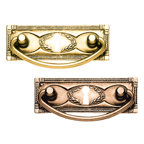 Asas y anillas mueble - Asa Cómoda con Placa M1158000