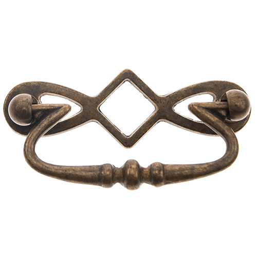 Asas y anillas mueble - Asa con Placa Calada M1294 NV