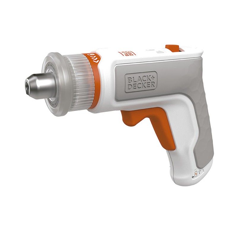 Atornillador batería BLACK&DECKER HEXDRIVER 180 RPM Cargador USB. Referencia 5596X198