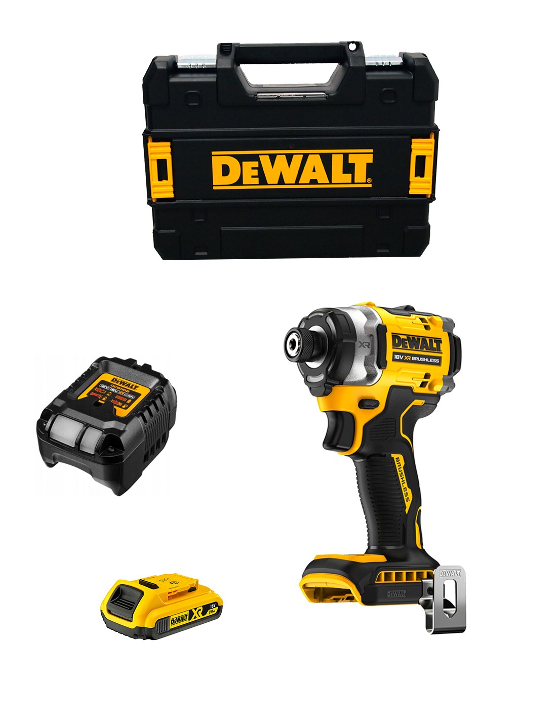 DeWALT DCF860D1T (1 x 2,0 Ah + DCB1102 + TSTAK II)