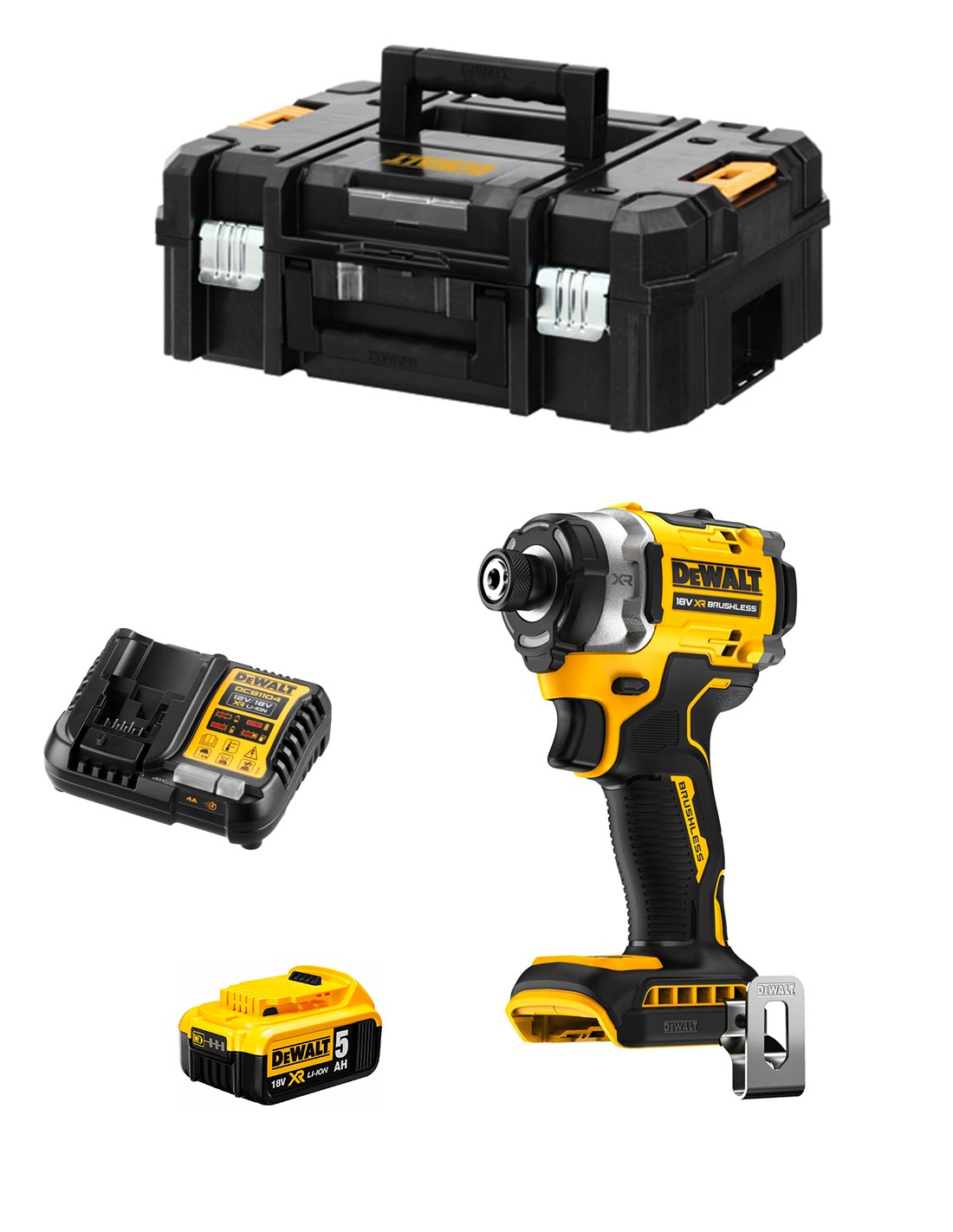 DeWALT DCF860P1T (1 x 5,0 Ah + DCB1104 + TSTAK II)