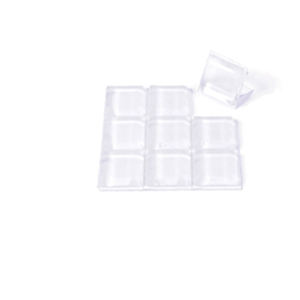 Protector Grande Troquelado 20x20 Mm Adhesivo / Transparente.Blister 9 Cuad.