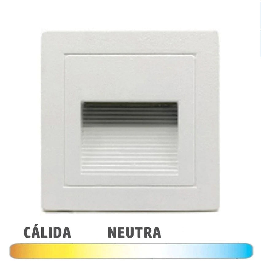 Empotrable Baliza Pared 2W IP54 Blanco
