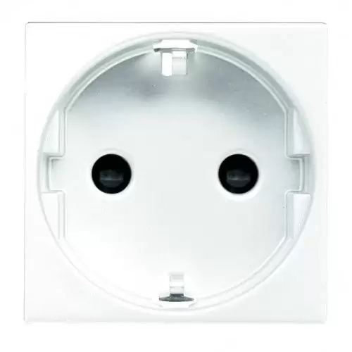 Base De Enchufe Schuko 250V Niessen Zenit  Blanco 16 A