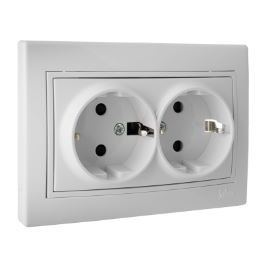 BASE ENCHUFE 2 TOMAS 16A 250V