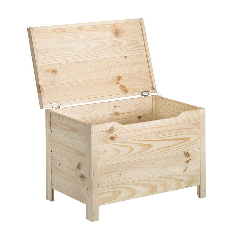 Baul Pino Macizo C/Cadena 70X40X48Cm 499B84