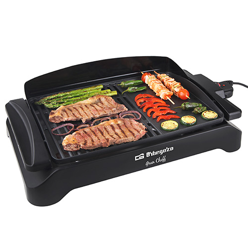 Menaje para cocina - ORBEGOZO Barbacoa Eléctrica de Sobremesa BC 4000 2000w