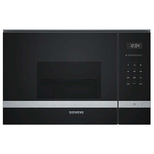 Microondas - SIEMENS Microondas Grill  BE525LMS0 Inox y Cristal Negro