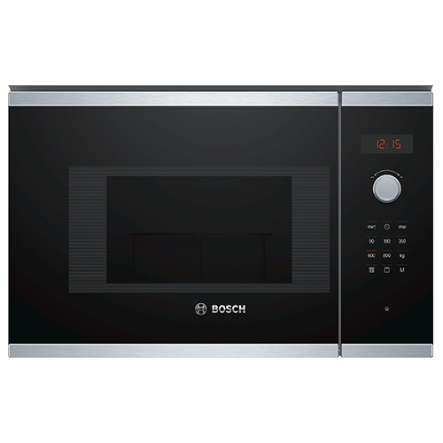 Microondas - BOSCH Microondas Grill BEL523MS0 Cristal Negro