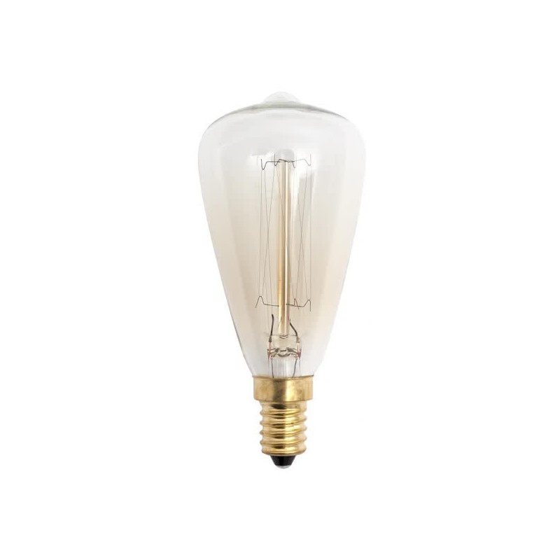 Bombilla Incandescencia Vintage Pebetero 40w E14 48dx115 Calida