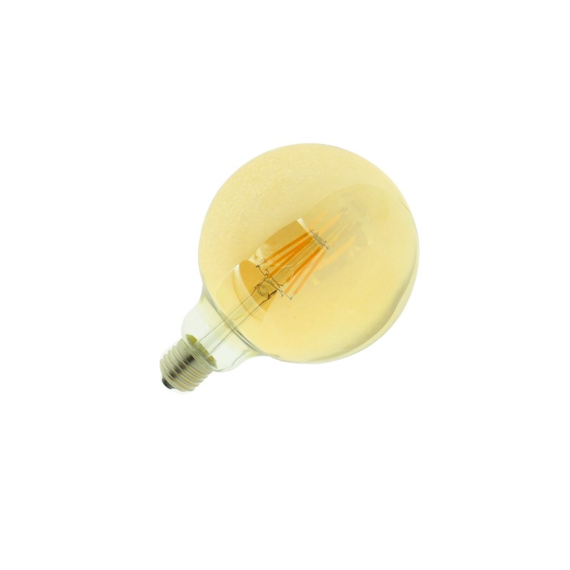 Bombilla led G125 Filamento Edison 6W E27 blanco cálido 2700K Dorada