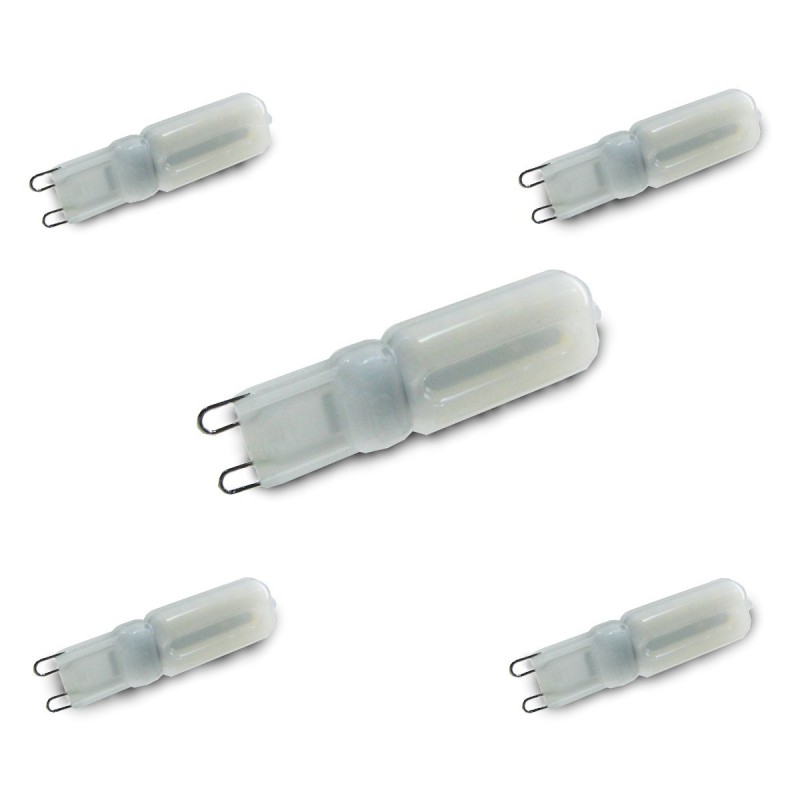 Bombilla LED G9 regulable 5W blanco 4000K natural Blister 5 uds