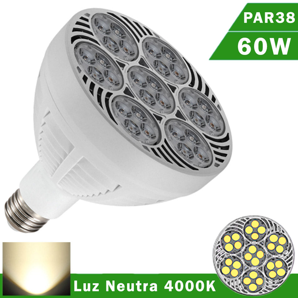 Bombilla LED PAR38 E27 60W Luz Neutra 4000K