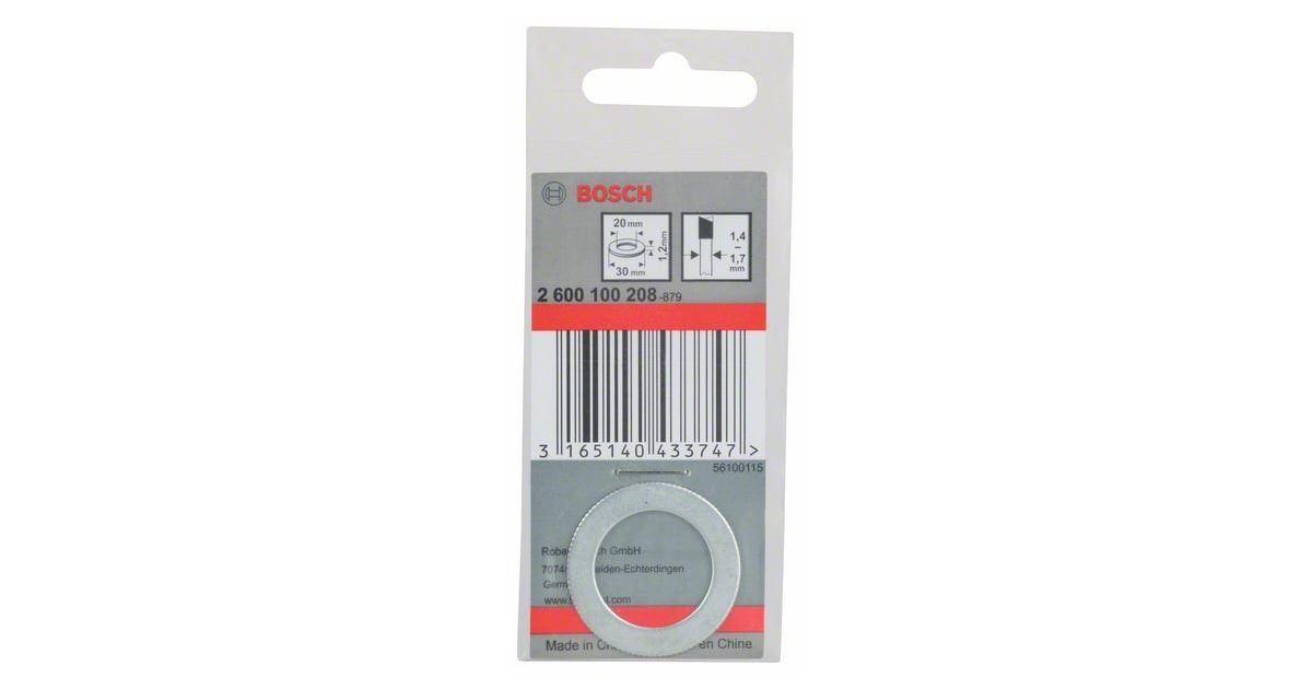 BOSCH Anillo reductor para hojas de sierra 30 x 20 x 1,2 mm 2600100208