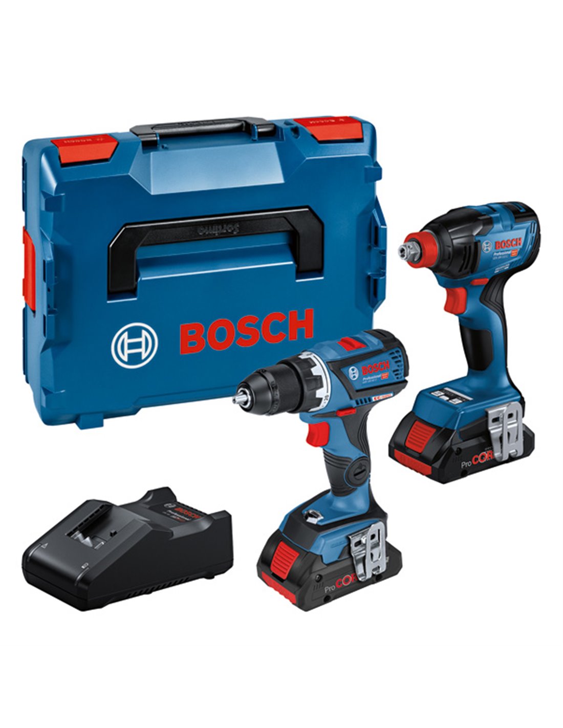 Atornillador de Impacto Bosch GDX 18V-210 C + GSR 18V-60 C | Brintus
