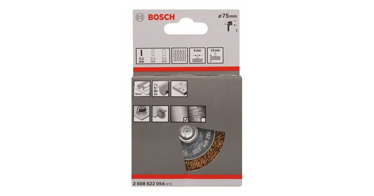BOSCH Cepillo de alambre de disco, alambre ondulado 2608622054