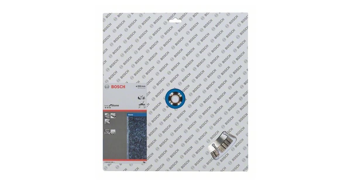 BOSCH Disco de corte de diamante Best for Stone 350 x 20,00+25,40 x 3,2 x 15 mm 2608602648