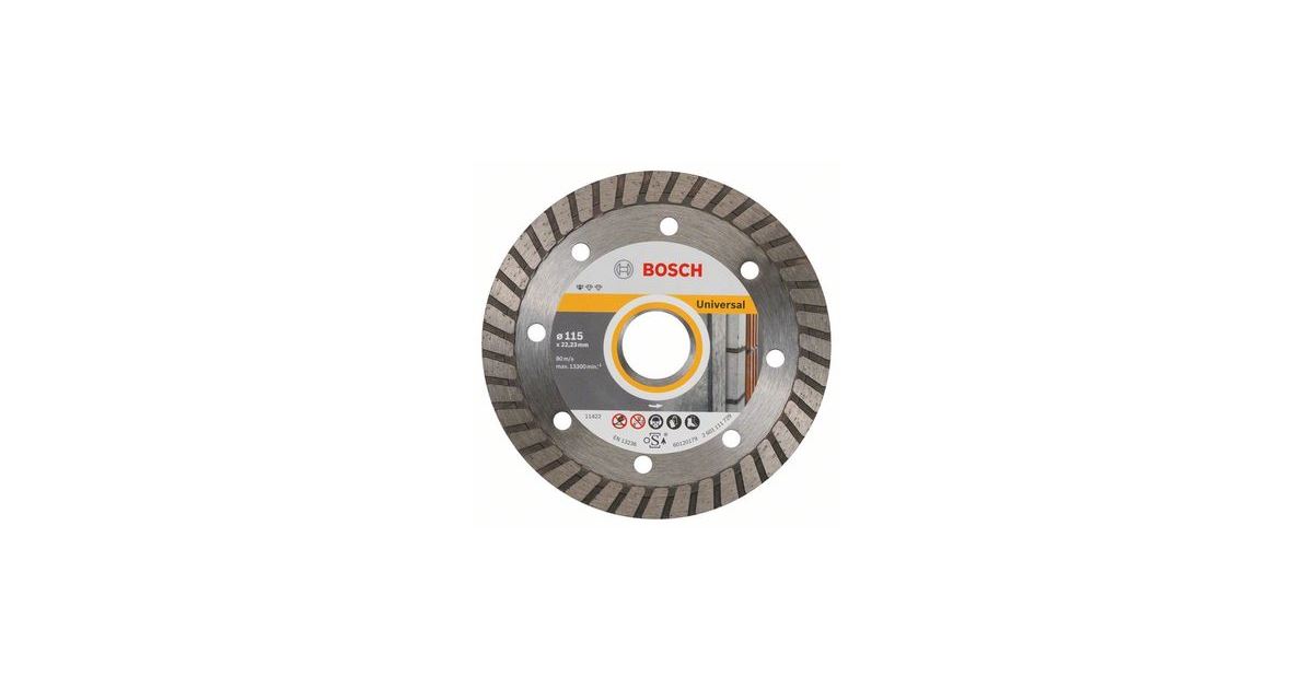 BOSCH Disco de corte diamantado SfU Turbo 125 x 22,23 x 2 x 10 mm 2608602394