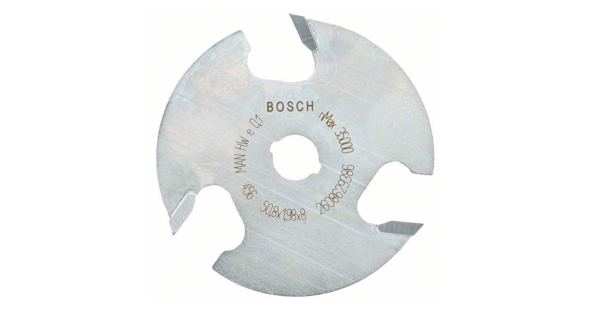 BOSCH Fresa de disco 8 mm, D1 50,8 mm, L 2 mm, G 8 mm 2608629386