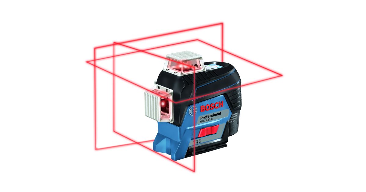 BOSCH GLL 3-80 C Láser de línea + L-Boxx + BM 10601063R02